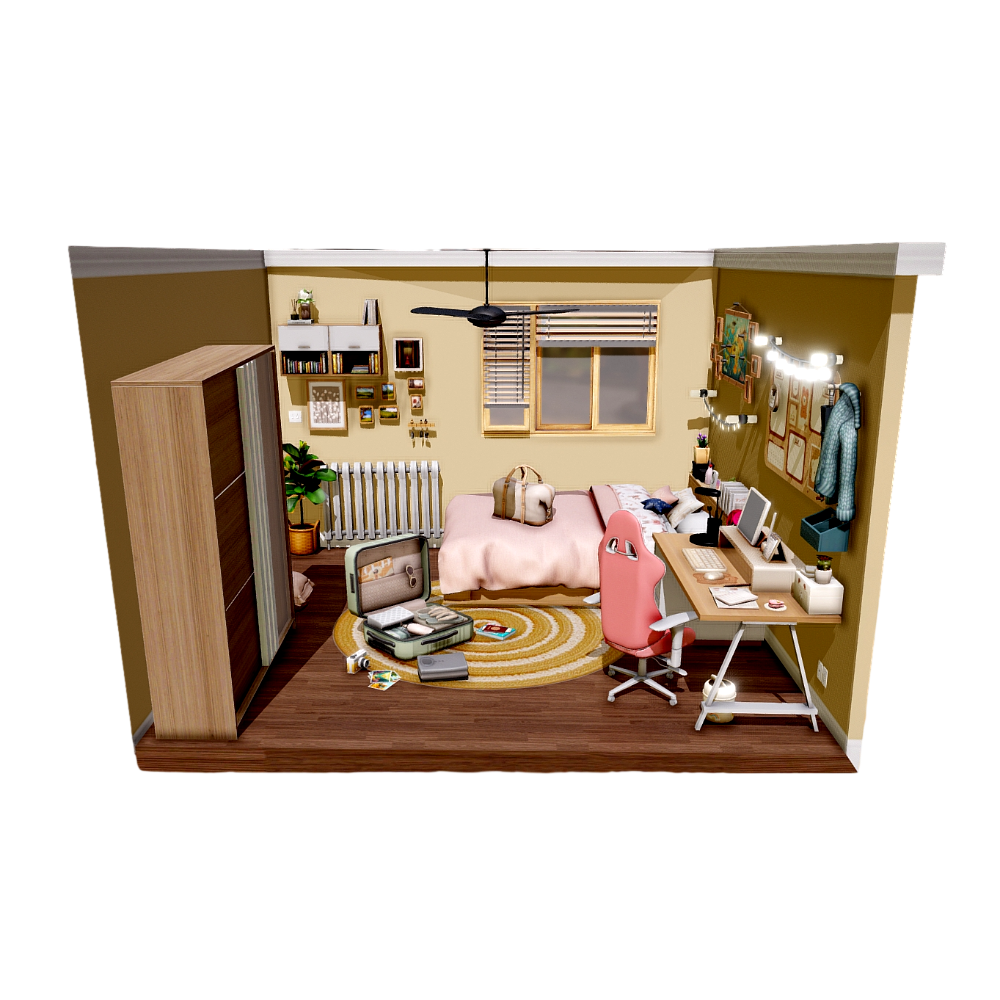Bedroom 3D Scene
