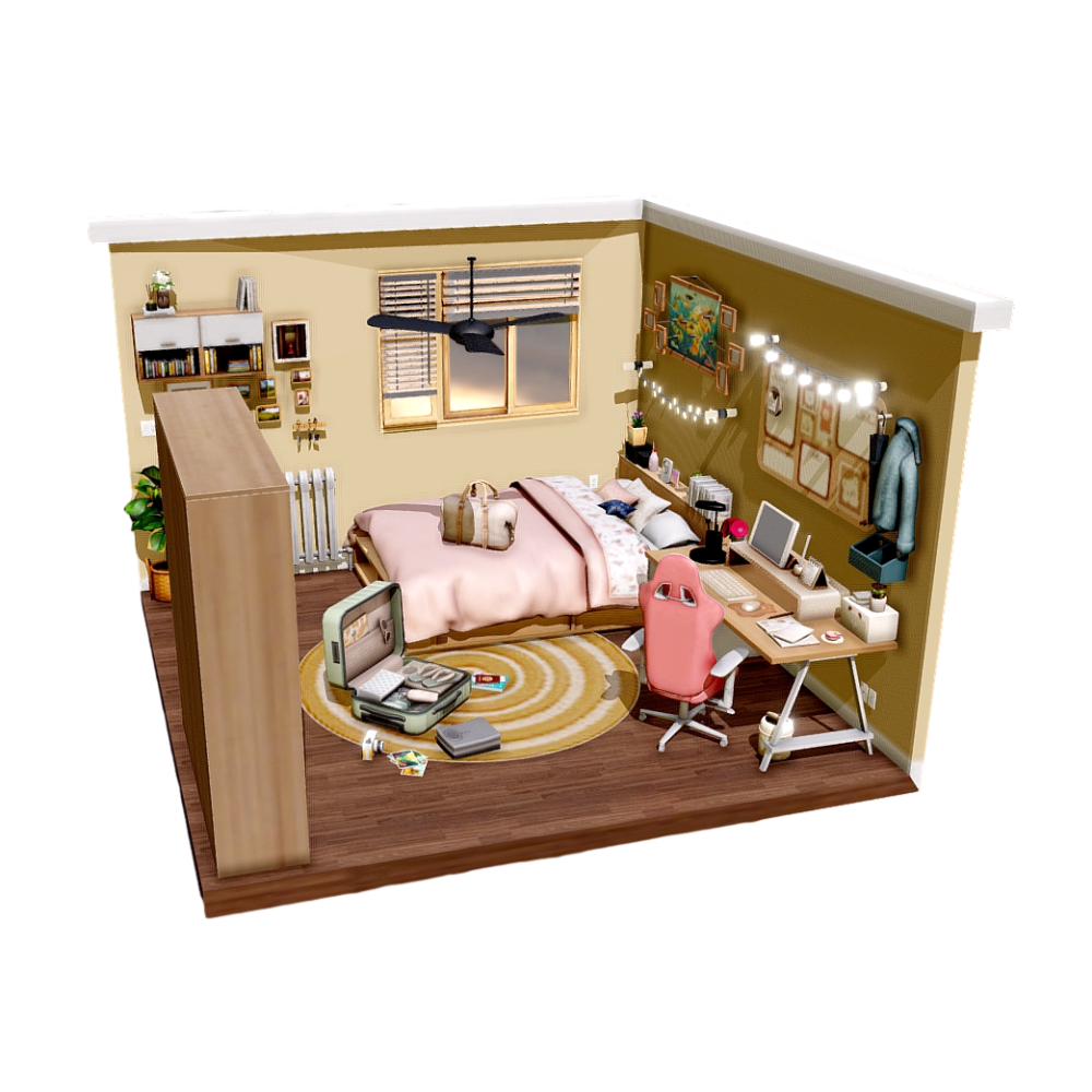 Bedroom 3D Scene