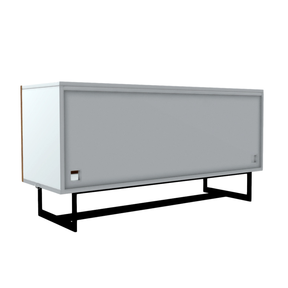 Chinese fir fish bone pattern TV cabinet