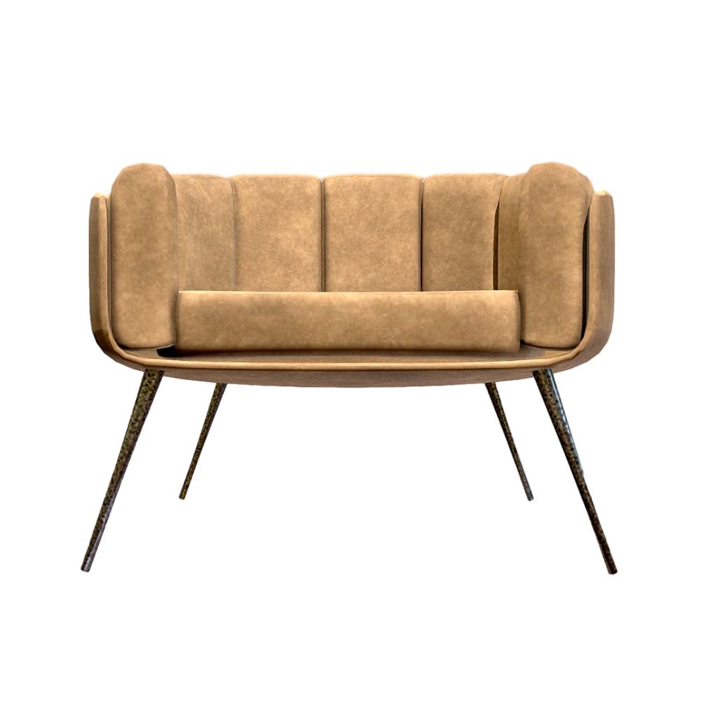 Simple Fabric Single Sofa Chair