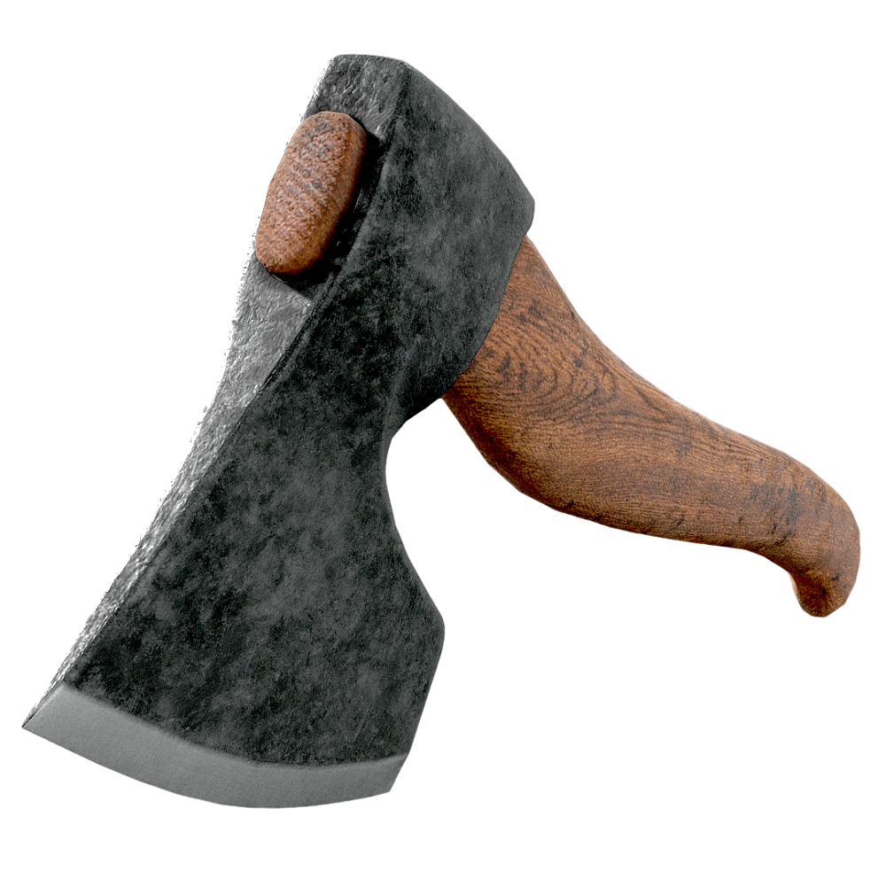 wooden handle axe