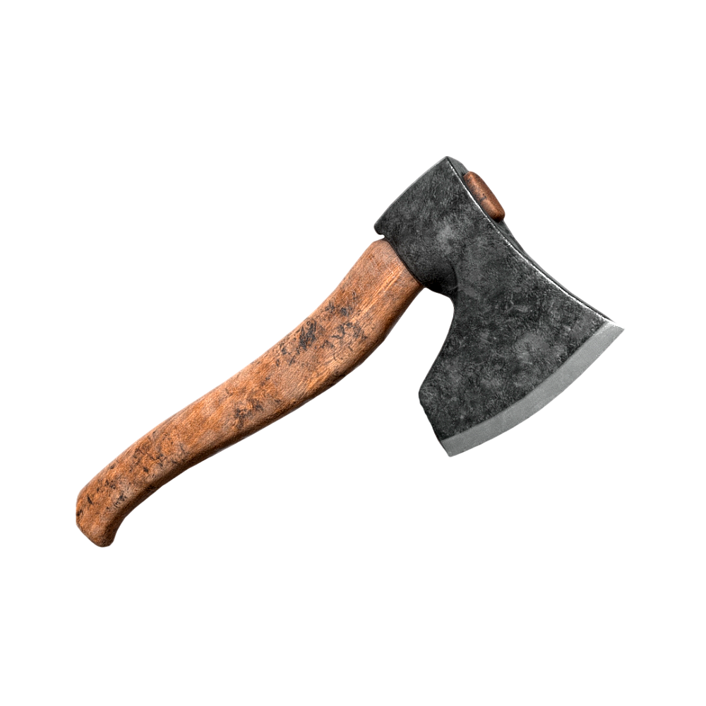 wooden handle axe