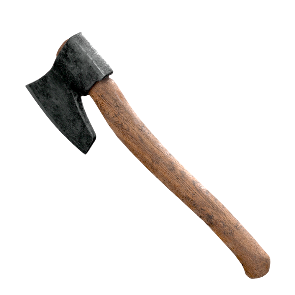 wooden handle axe