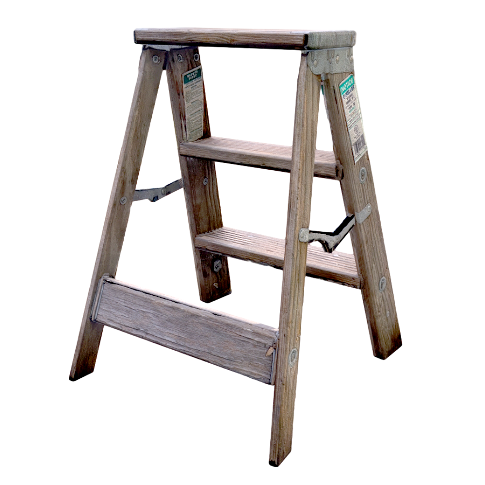 wooden ladder