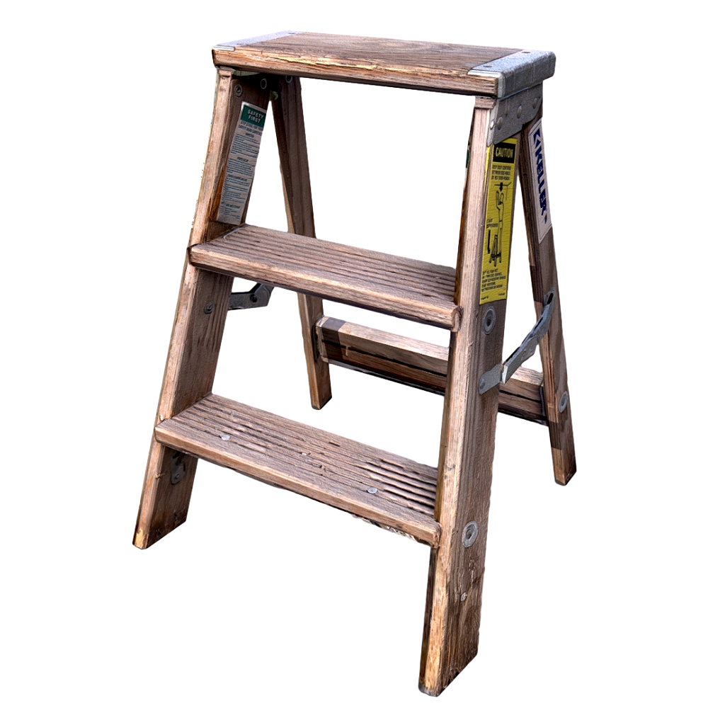 wooden ladder