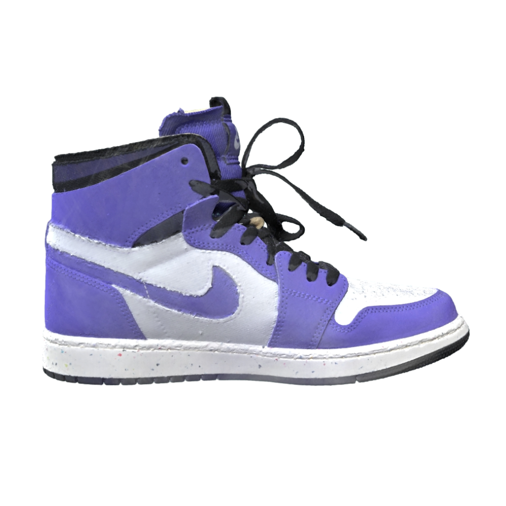Nike AIR JORDAN 1 Men's High-top Casual Purple White Retro sneaker
