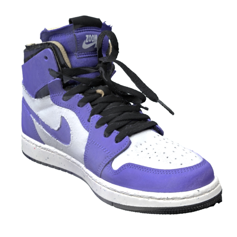 Nike AIR JORDAN 1 Men's High-top Casual Purple White Retro sneaker