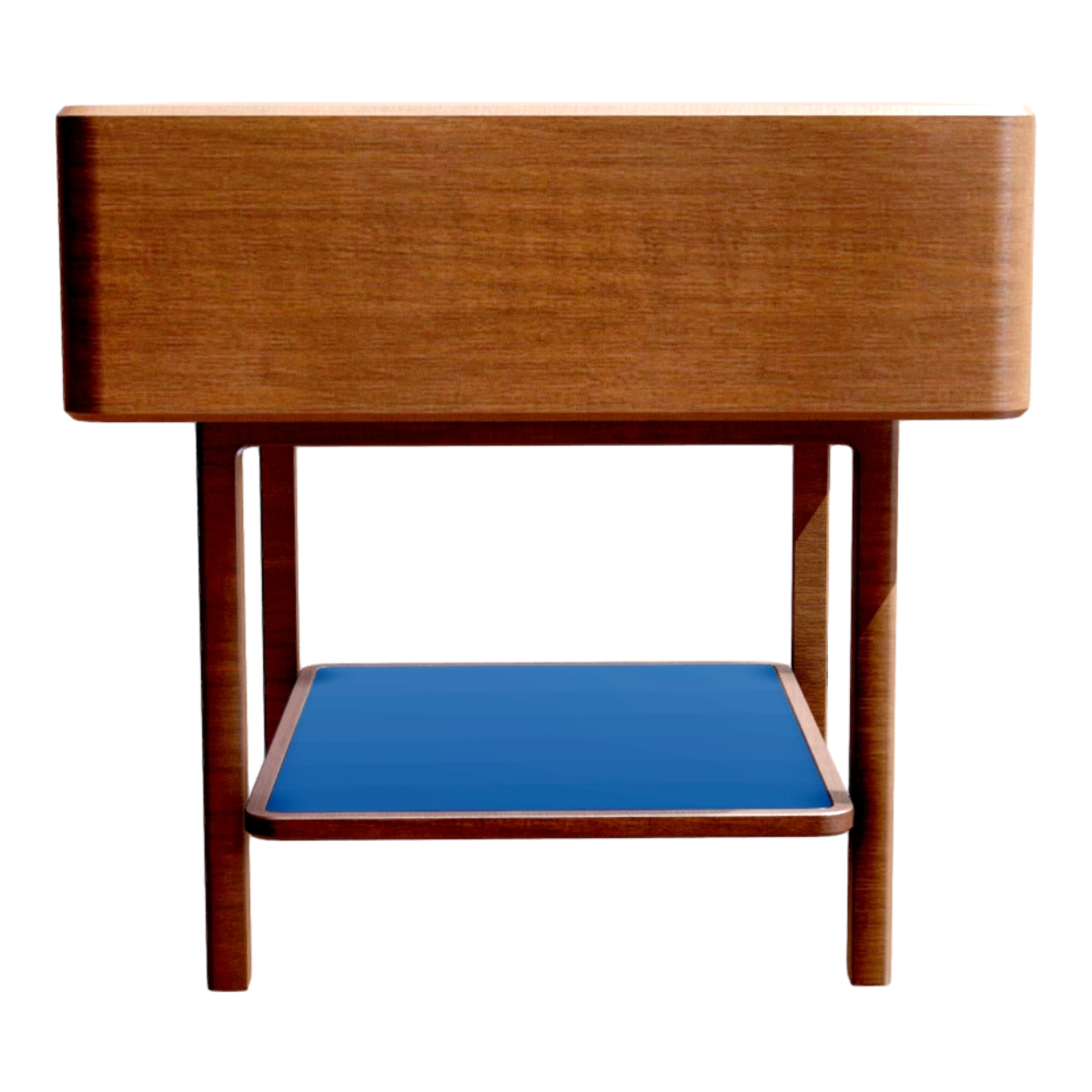 Simple solid wood bedside table