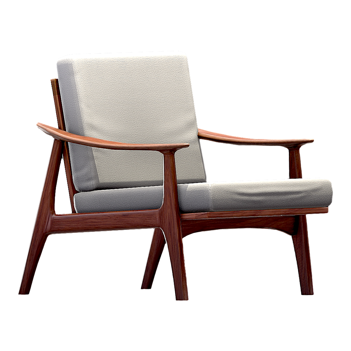 New Chinese style teak leisure recliner