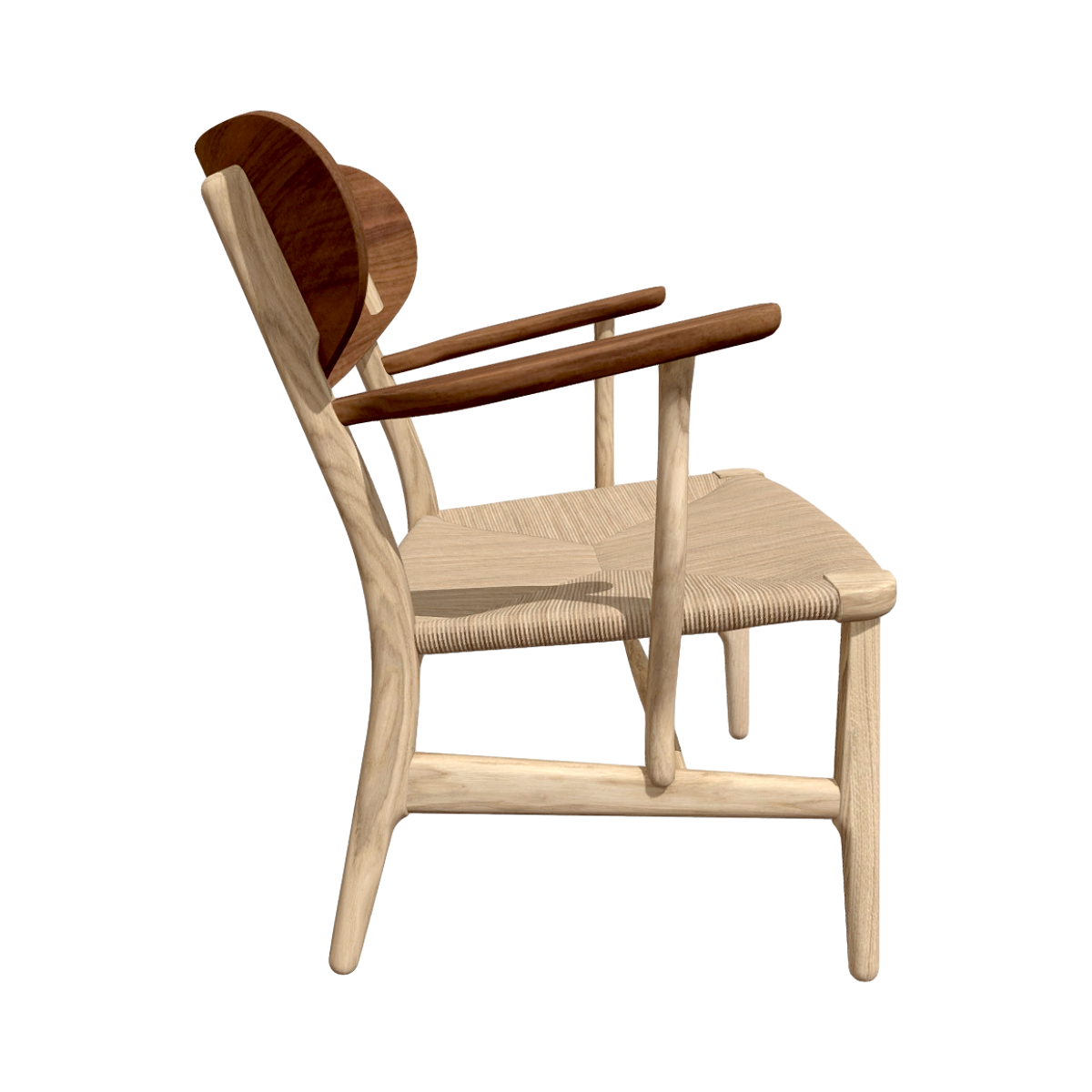 Nordic simple atmospheric living room solid wood leisure chair