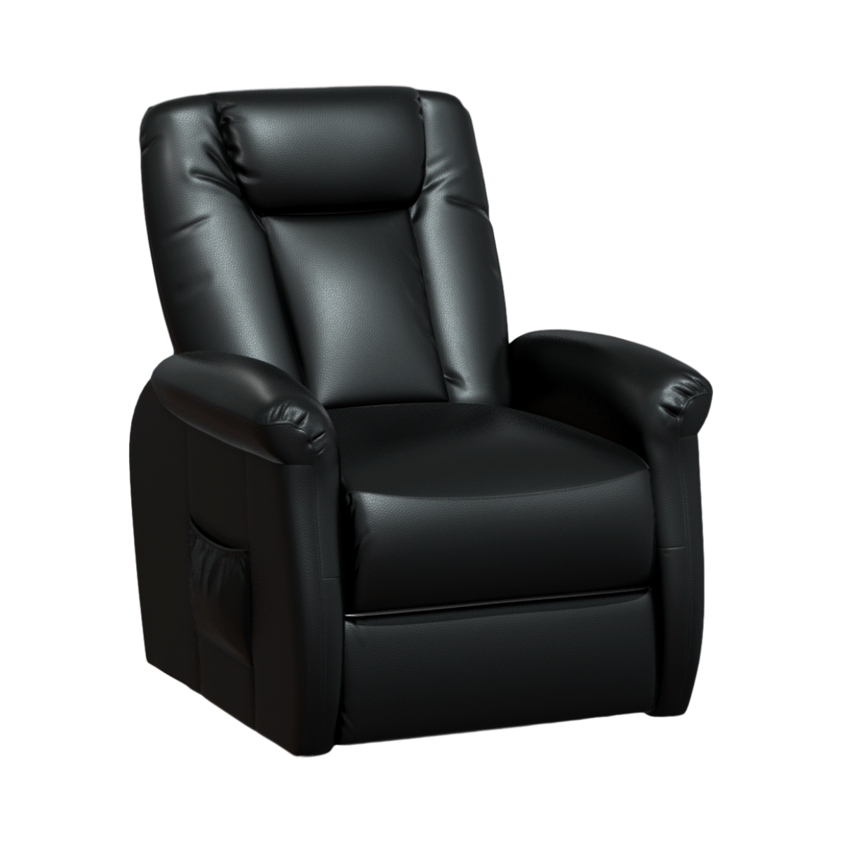 Modern Simple Back Leather Sofa