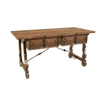 French retro solid wood dining table