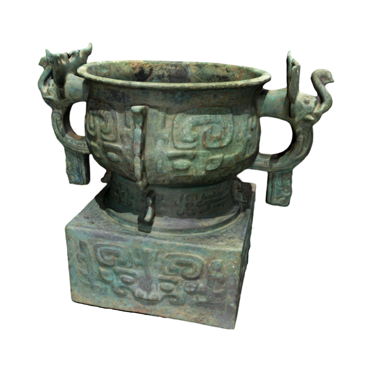 Antique bronze tripod