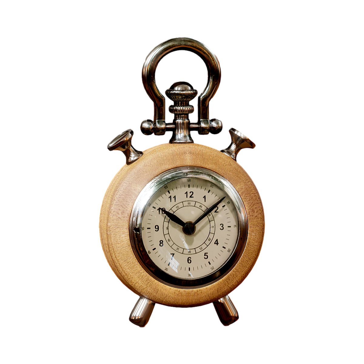 American simple solid wood alarm clock