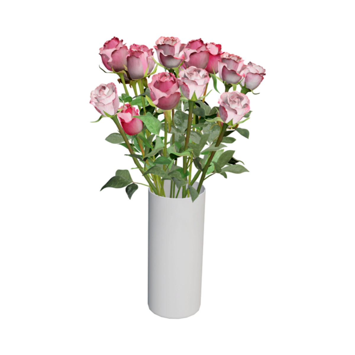 Water Raising Diana Rose Decorative Flowers 3D model download,3D