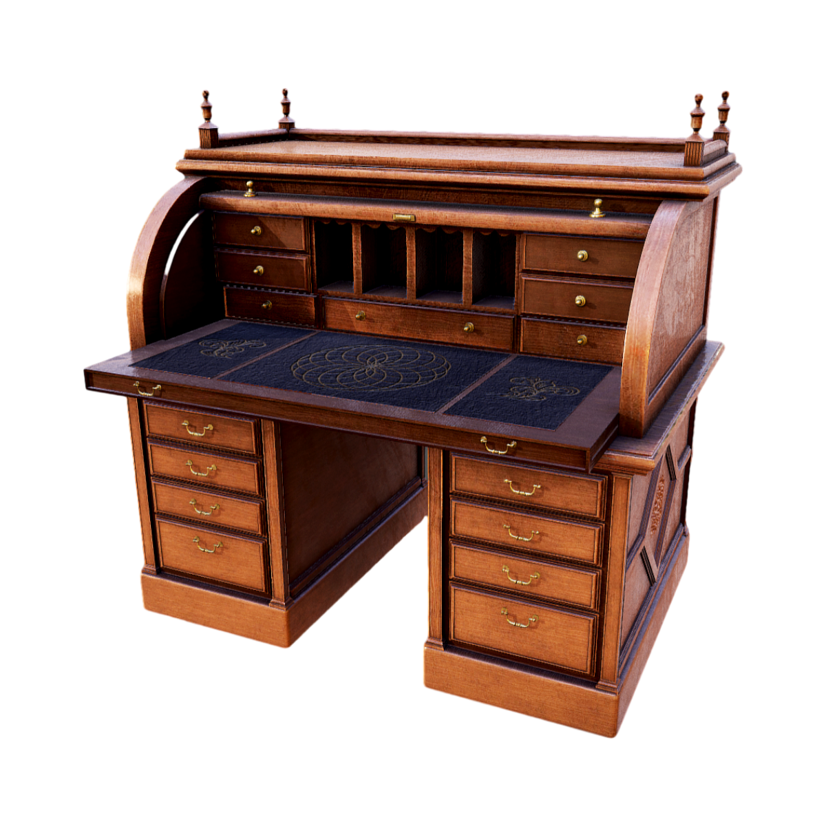 American-style Solid Wood Multi-function Desk