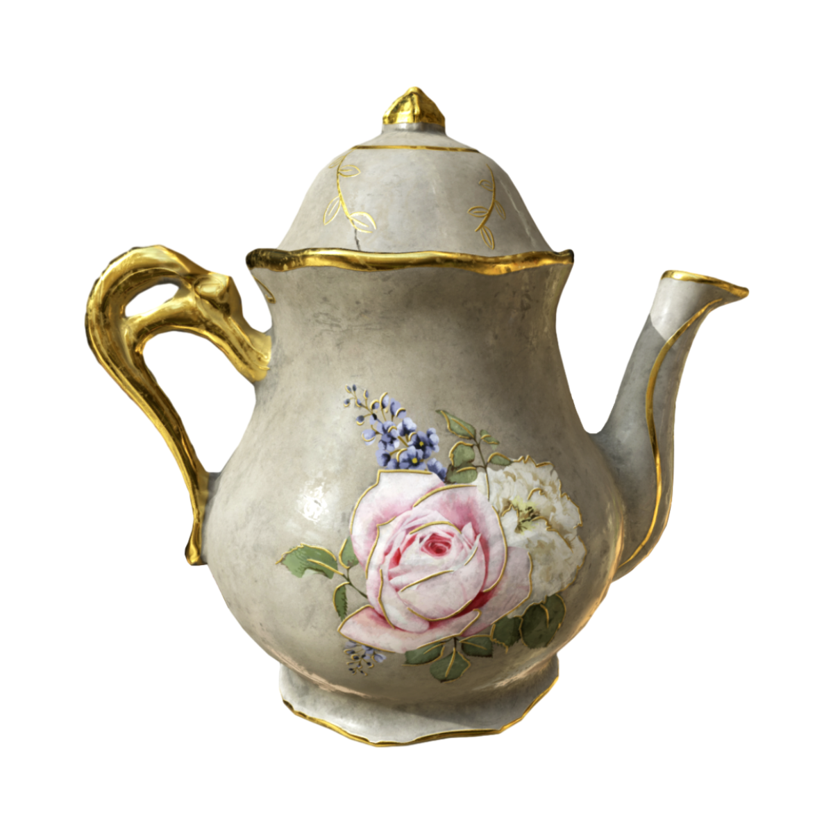 European-style ceramic Phnom Penh coffee tea set-teapot