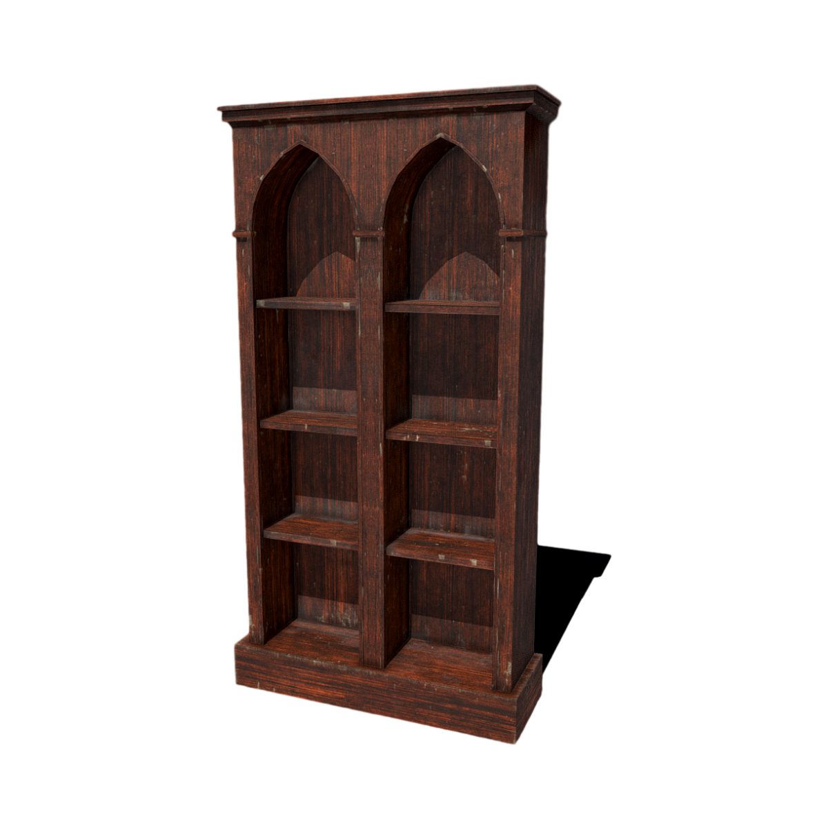 Simple retro red solid wood cabinet