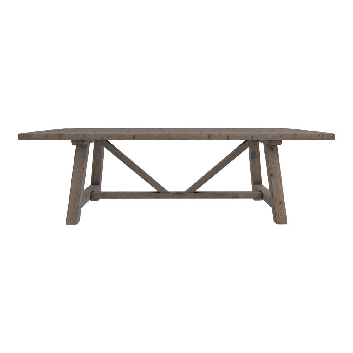 Simple Pine Dining Table Household All Solid Wood Long Table Original Wood Table