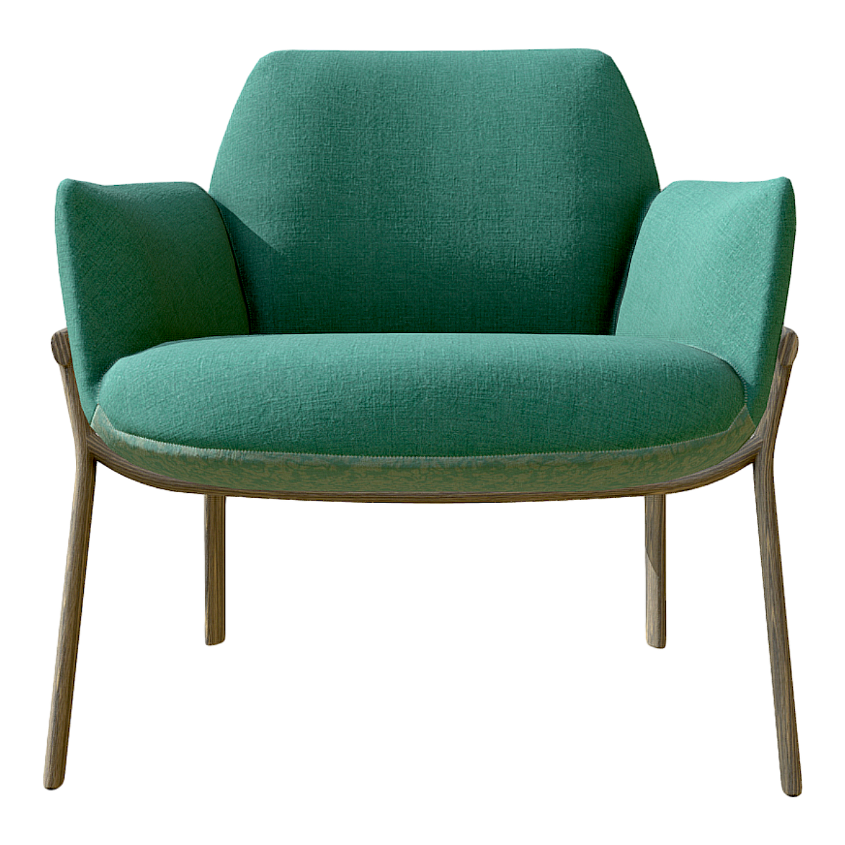 Italian Green Light Luxury Designer Fabric Sofa