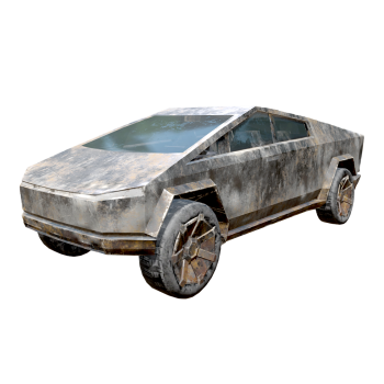 War version of Tesla CyberTruck electric pickup