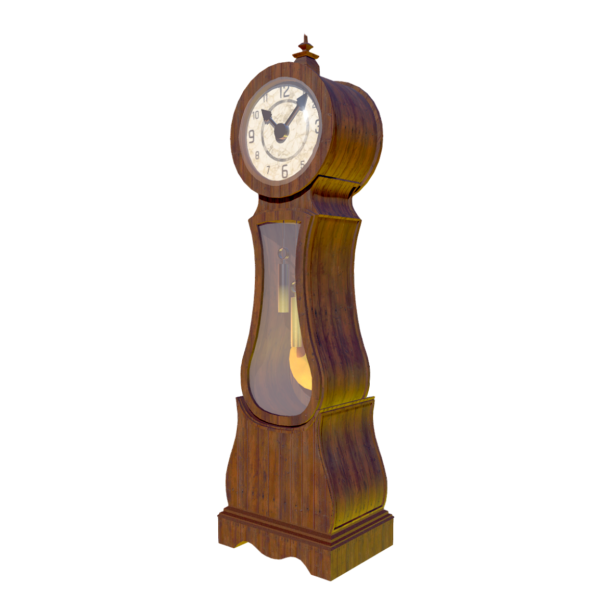 Old-fashioned floor pendulum clock