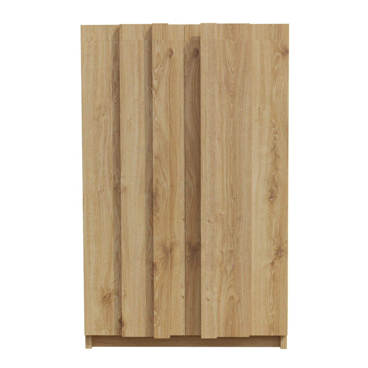 Simple wooden wardrobe, rustic style storage cabinet, minimalist design