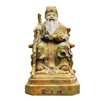 Ceramic Earth God statue, household deity, God of Fortune, landlord god, earth god