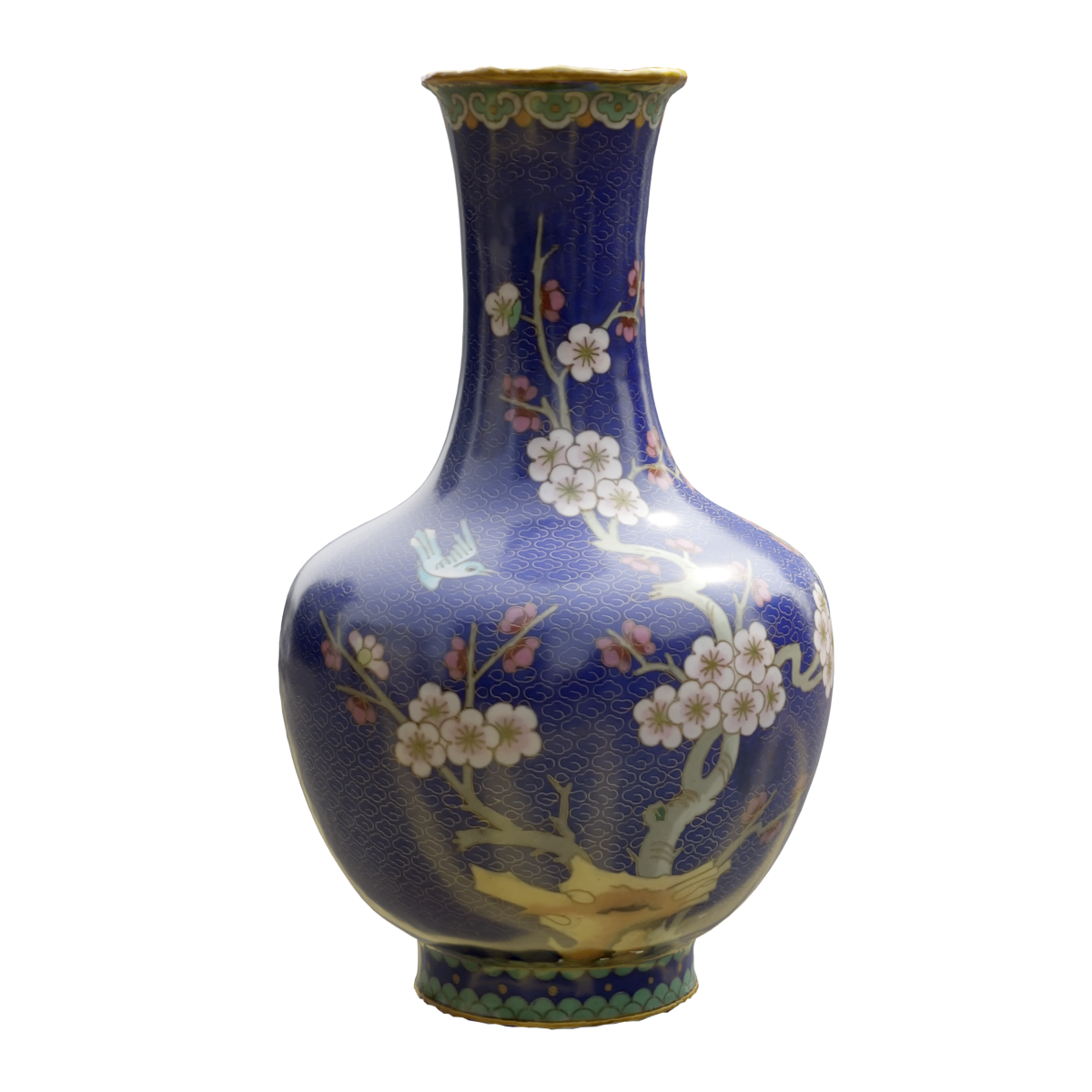 Jingdezhen floor vase ceramic ware, new Chinese style home decor, living room flower arrangement decoration