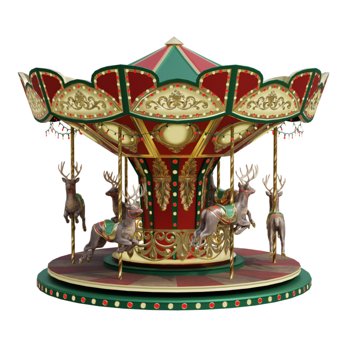 MrChristmas Christmas Carousel Music Box