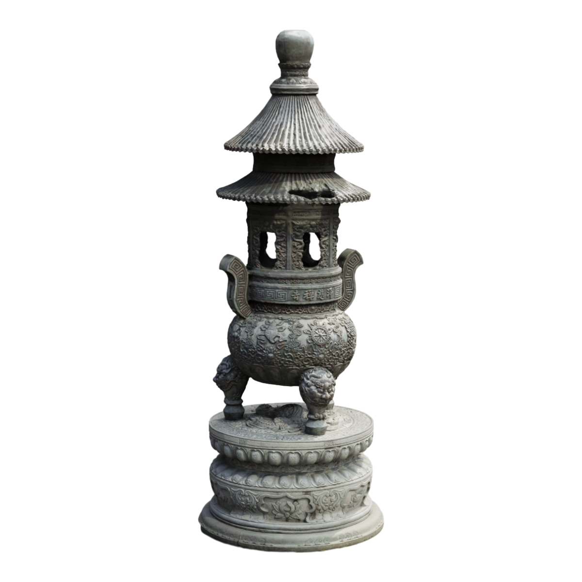 Scanning of Incense Burners at Jingci Temple in Hangzhou, Zhejiang Province