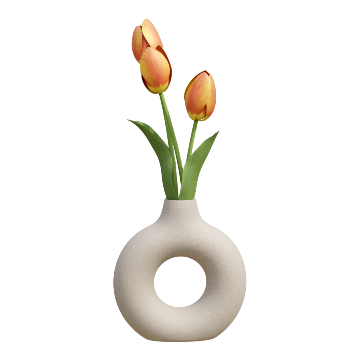 Nordic hollow ceramic vase creative turmeric fragrant flower