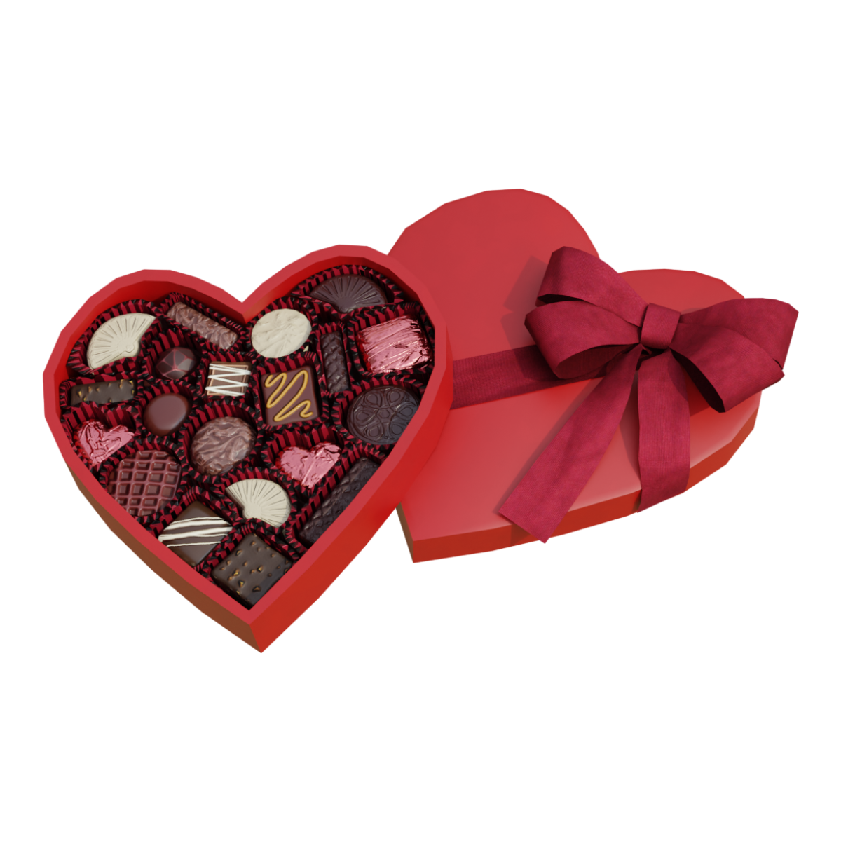 High end sandwich milk chocolate gift box Valentine's Day birthday gift with hand gift box