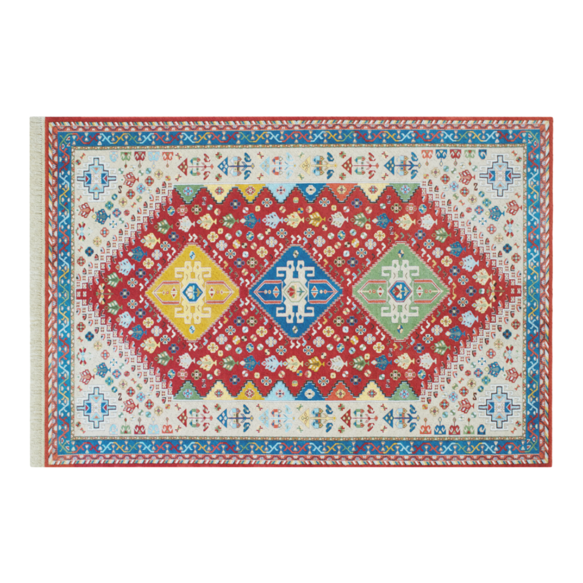 Carpet Persian ethnic style living room personalized coffee table carpet retro bedroom ins