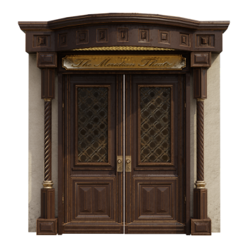 European style Victoria Theatre Gate