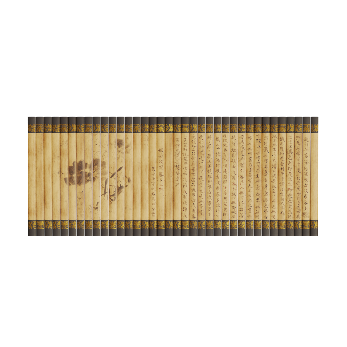 Pan Ruo jackfruit Heart Sutra Bamboo Slips