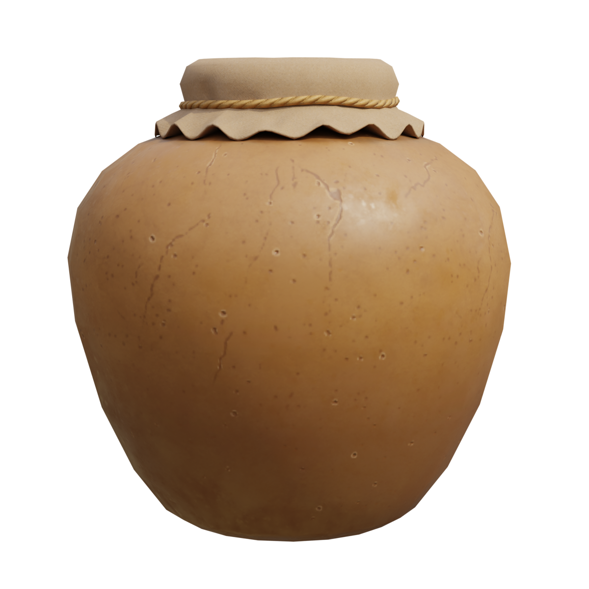 Pottery salt jar, high temperature resistant, Chinese retro spicy, kitchen dry goods storage jar