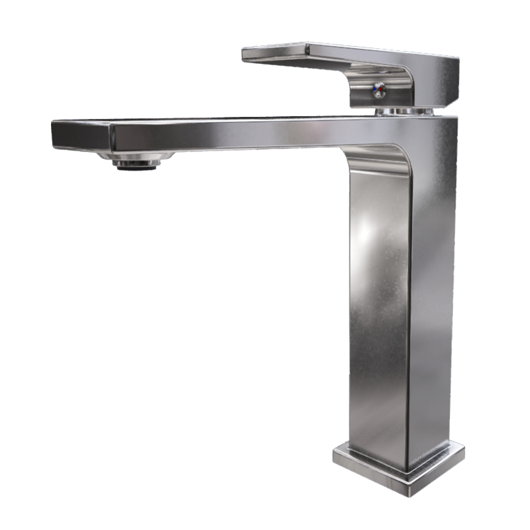 304 stainless steel basin faucet, countertop basin, sink basin, washbasin, square hot and cold faucet