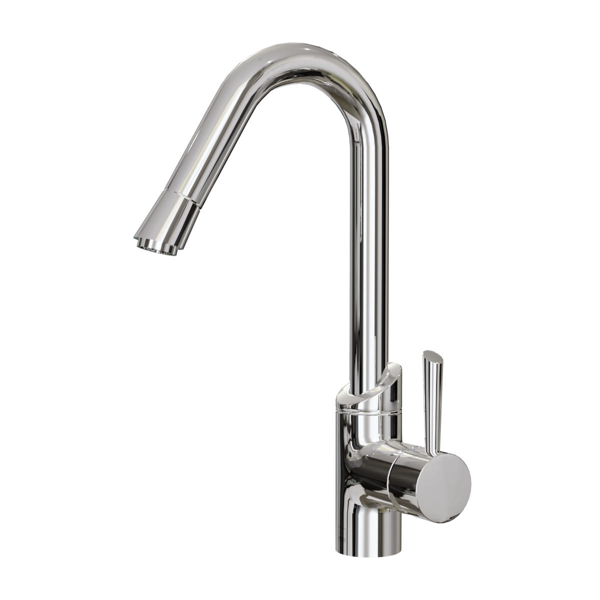 Chrome plated stainless steel hot and cold kitchen sink, pull-out washing sink, rotating faucet