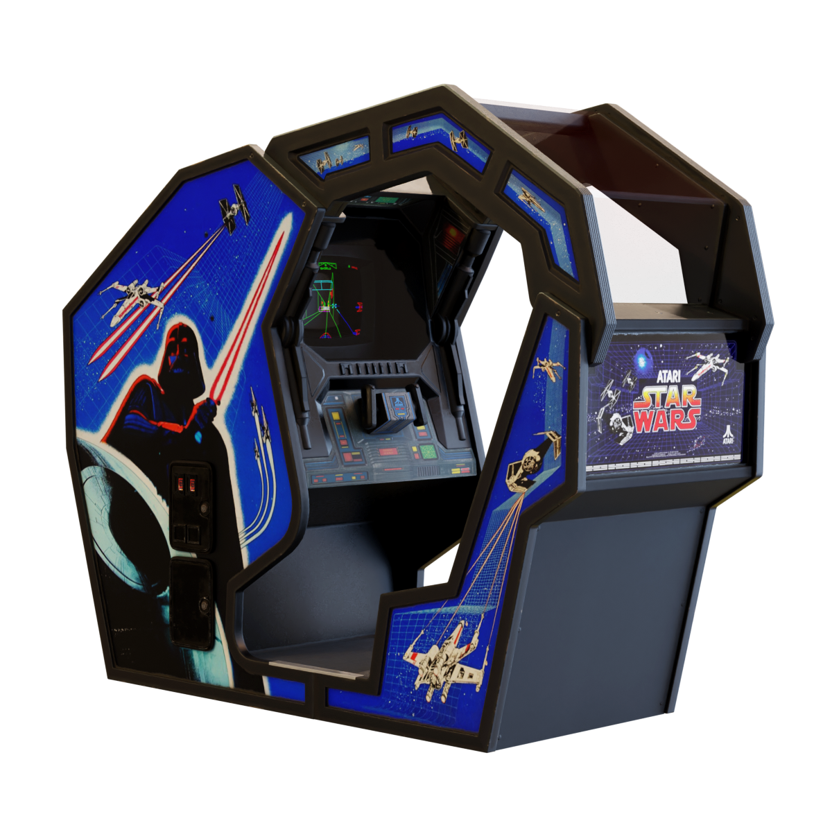 1983 Star Wars Deluxe Arcade Game Console