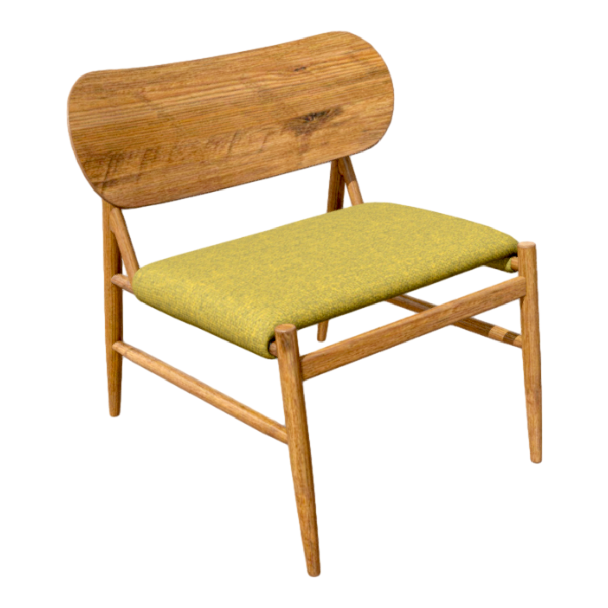 Nordic Simple Log Color Imitation Solid Wood Chair