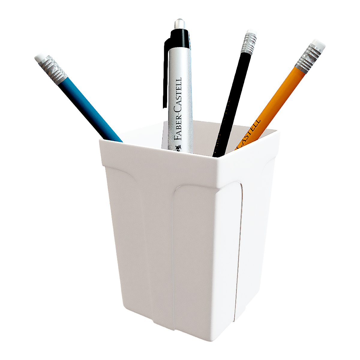 Simple square pen holder