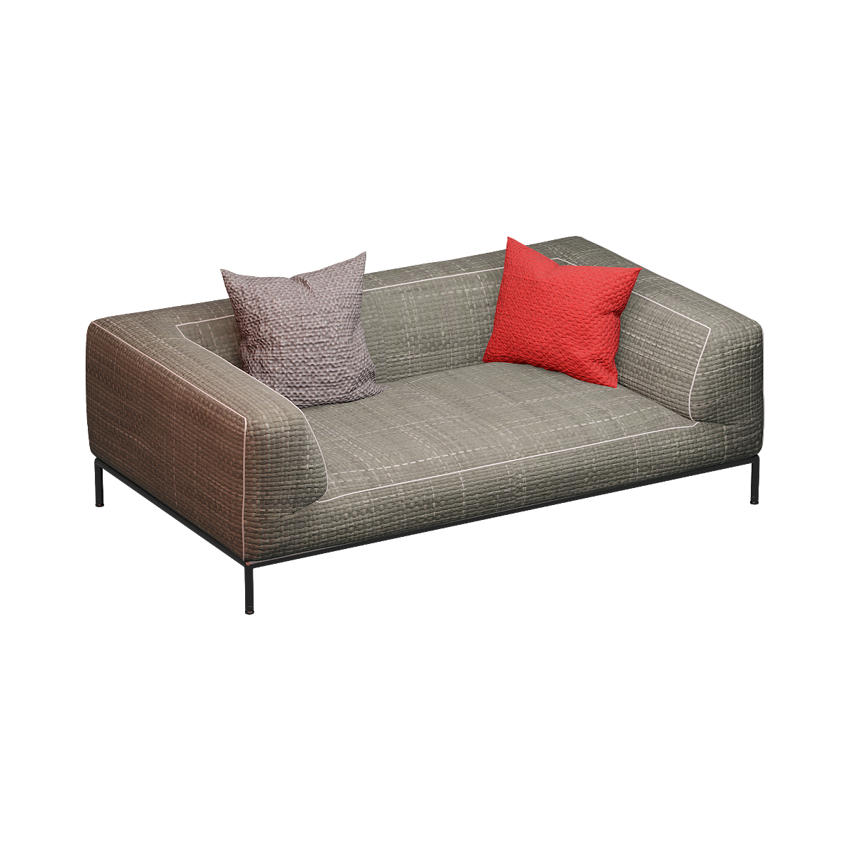 Italian Simple Fabric Sofa