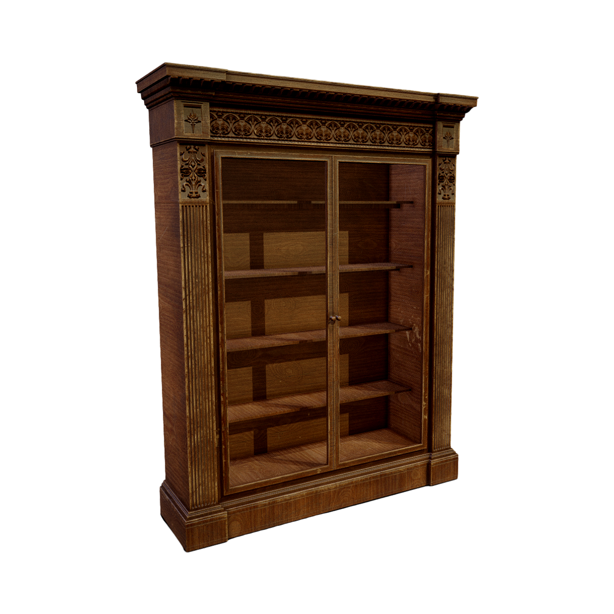 European classical solid wood bookshelf