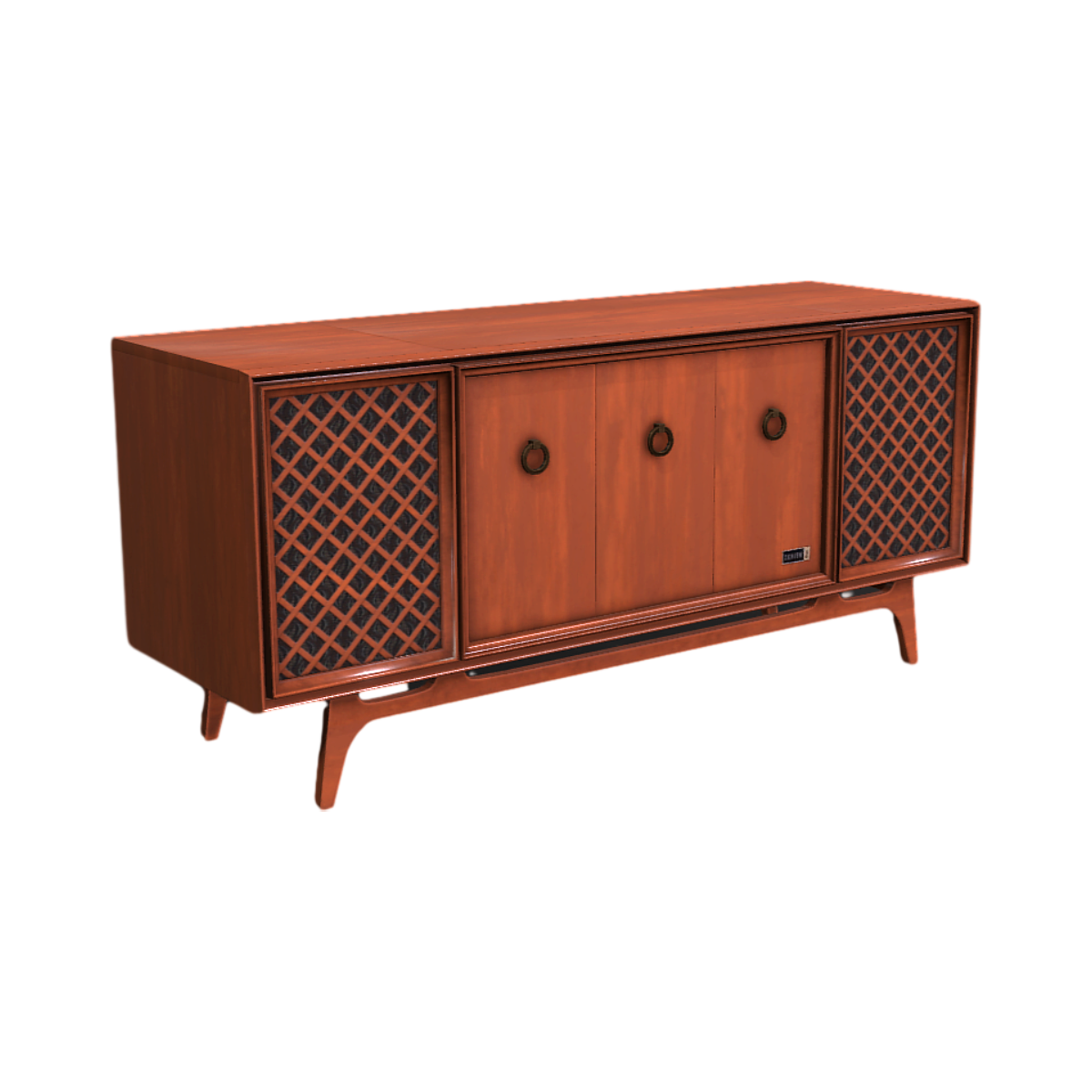 Classical wind solid wood TV cabinet