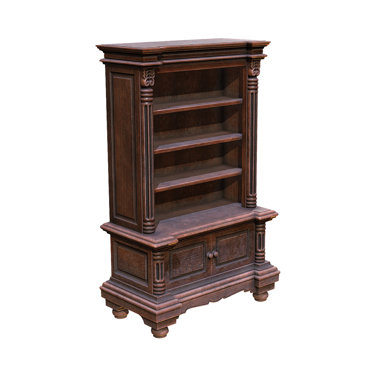 Medieval classical solid wood bookcase