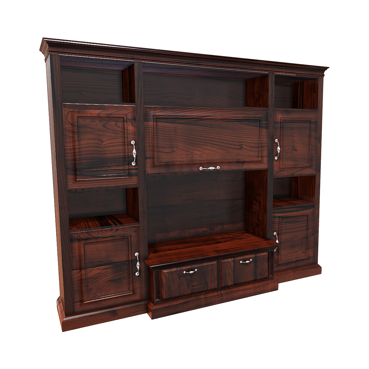 Classical mahogany solid wood floor cabinet