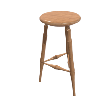 Classic Bamboo Low Stool