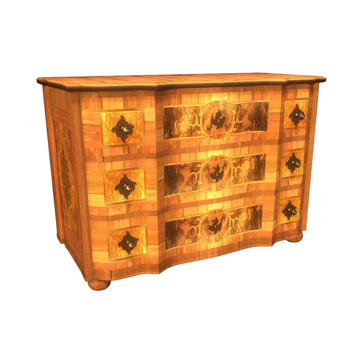 Eighteenth Century Walnut Baroque German Locker