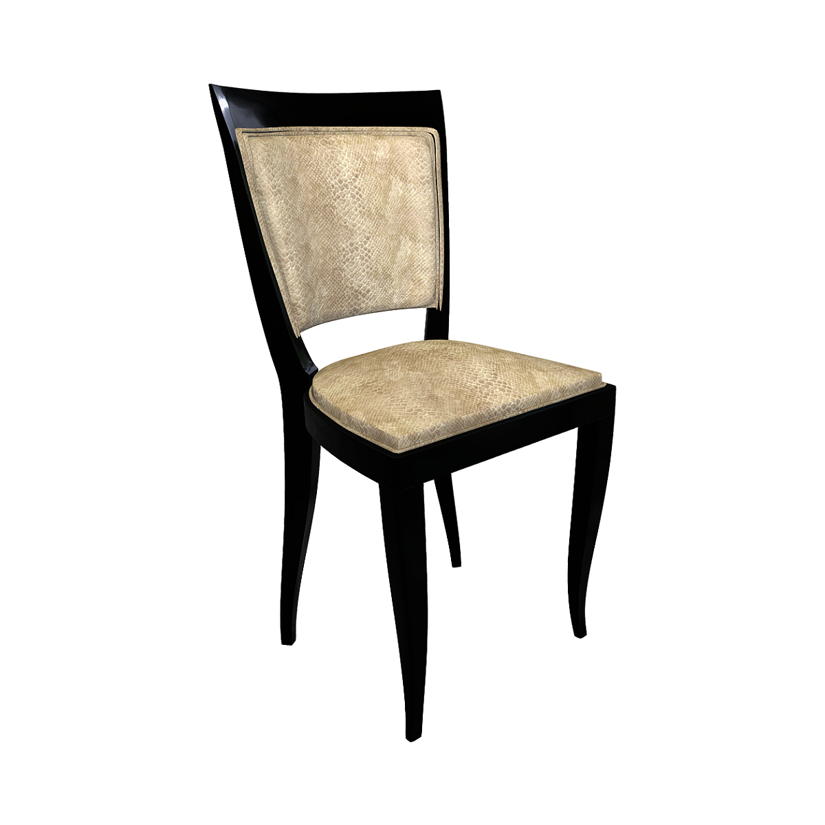 20th Century French Beech Solid Wood Chair